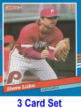 Steve Lake Baseball Card Collection